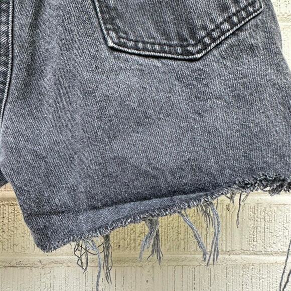 Rio John Davidson Vintage 90's Washed Black High Waisted Denim Shorts - Picture 5 of 5